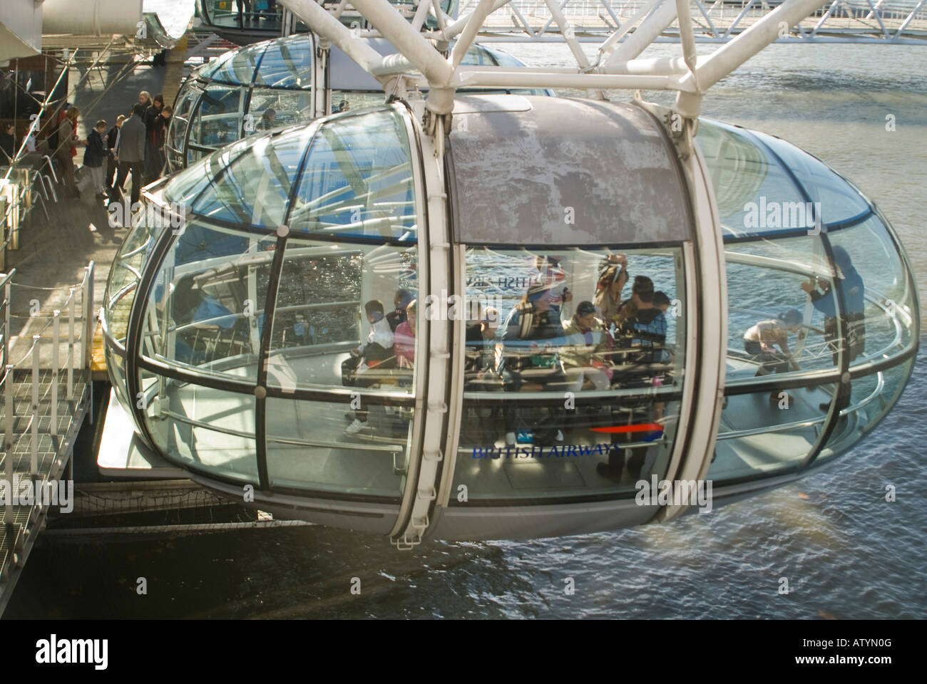 Hundreds stuck in mid-air on London Eye, London