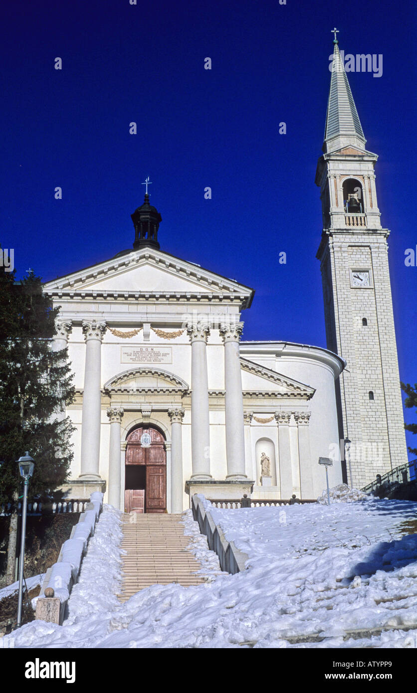 Parish church Enego Veneto Italy Stock Photo