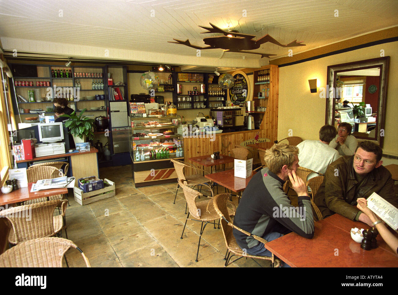 THE ITCHY FEET TRAVEL STORE AND CAFE IN BARTLETT STREET BATH UK Stock