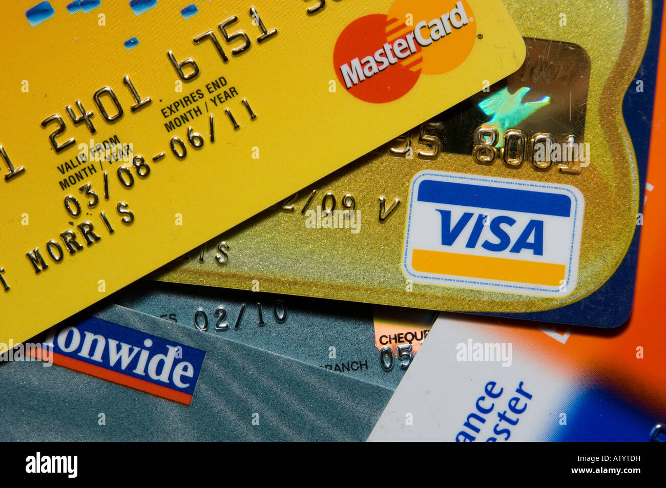 Visa bank credit plastic cards hi-res stock photography and images - Alamy