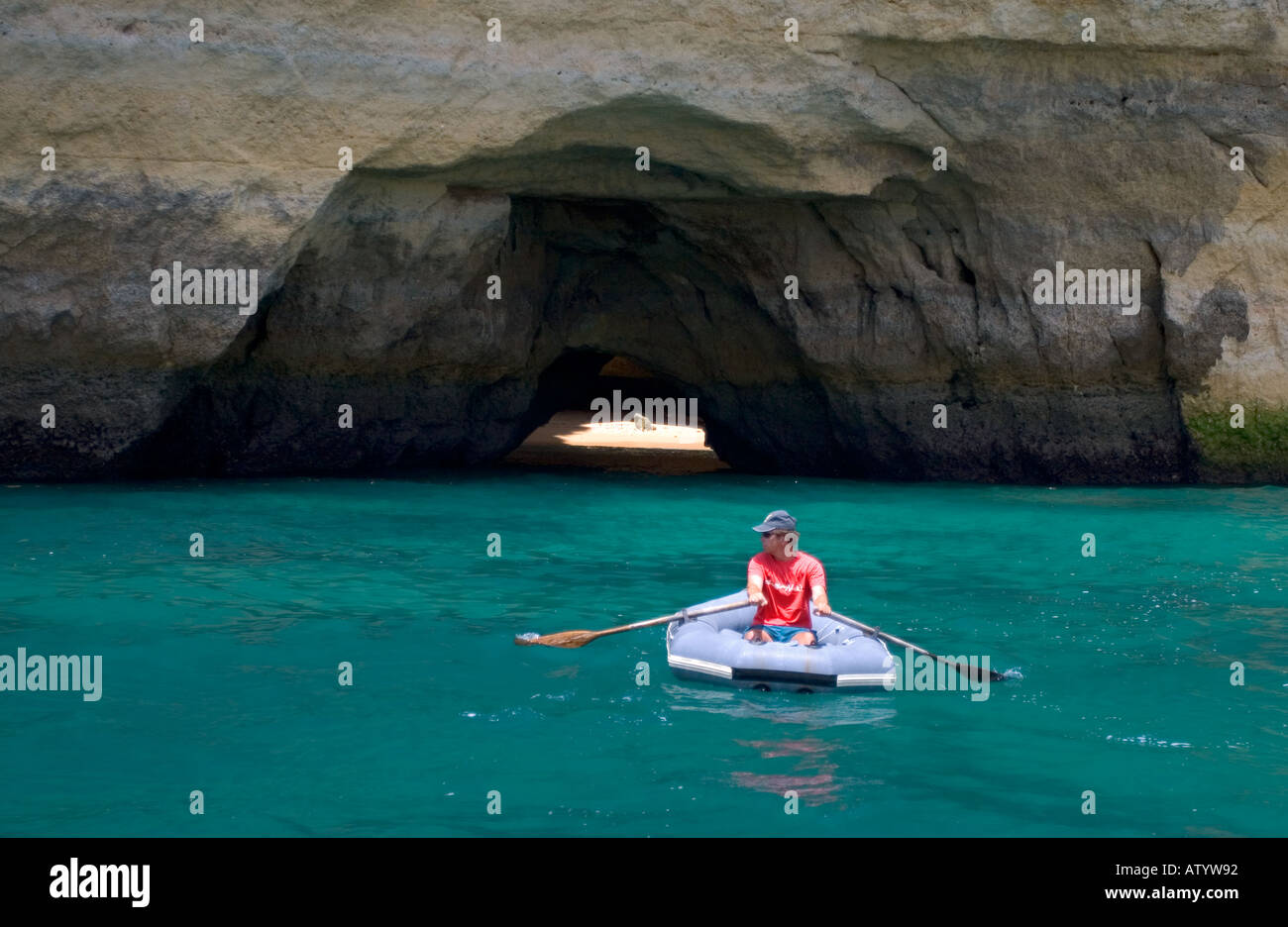 Exploring the Algarve Portugal Stock Photo