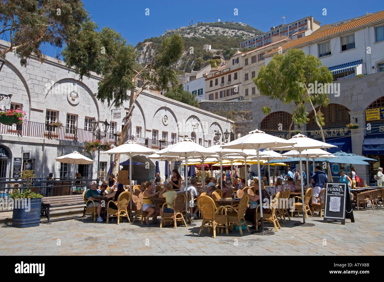 Casemates Square Gibraltar Stock Photo