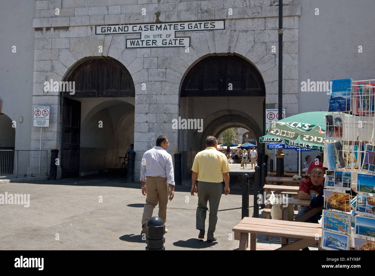 Grand Casemates Gate Gibraltar Stock Photo