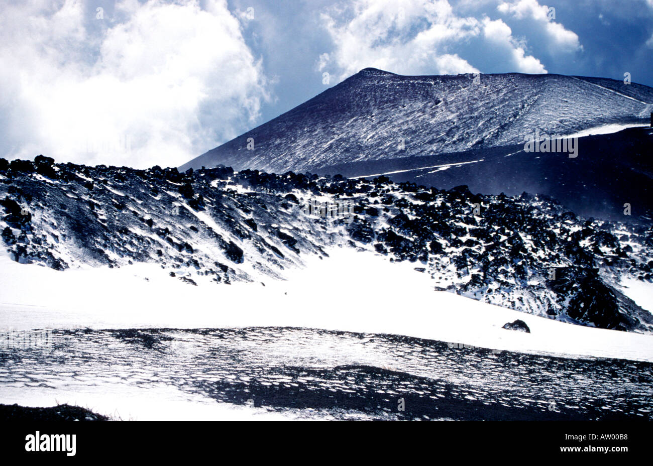 Climbing Etna an active volcano Sicily Italy Europe Stock Photo Alamy