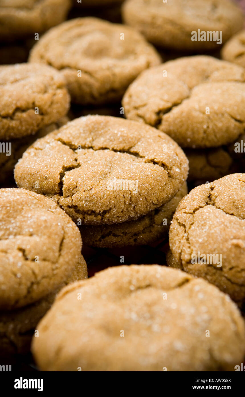 sheet of fresh baked cookies Stock Photo Alamy