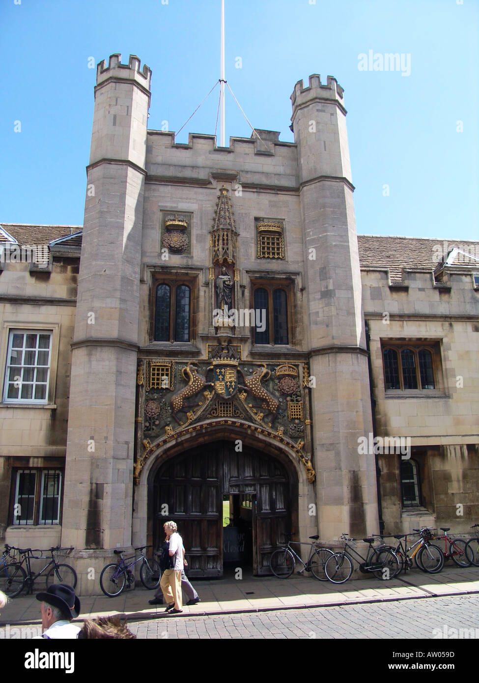 Christ's College Cambridge University Stock Photo