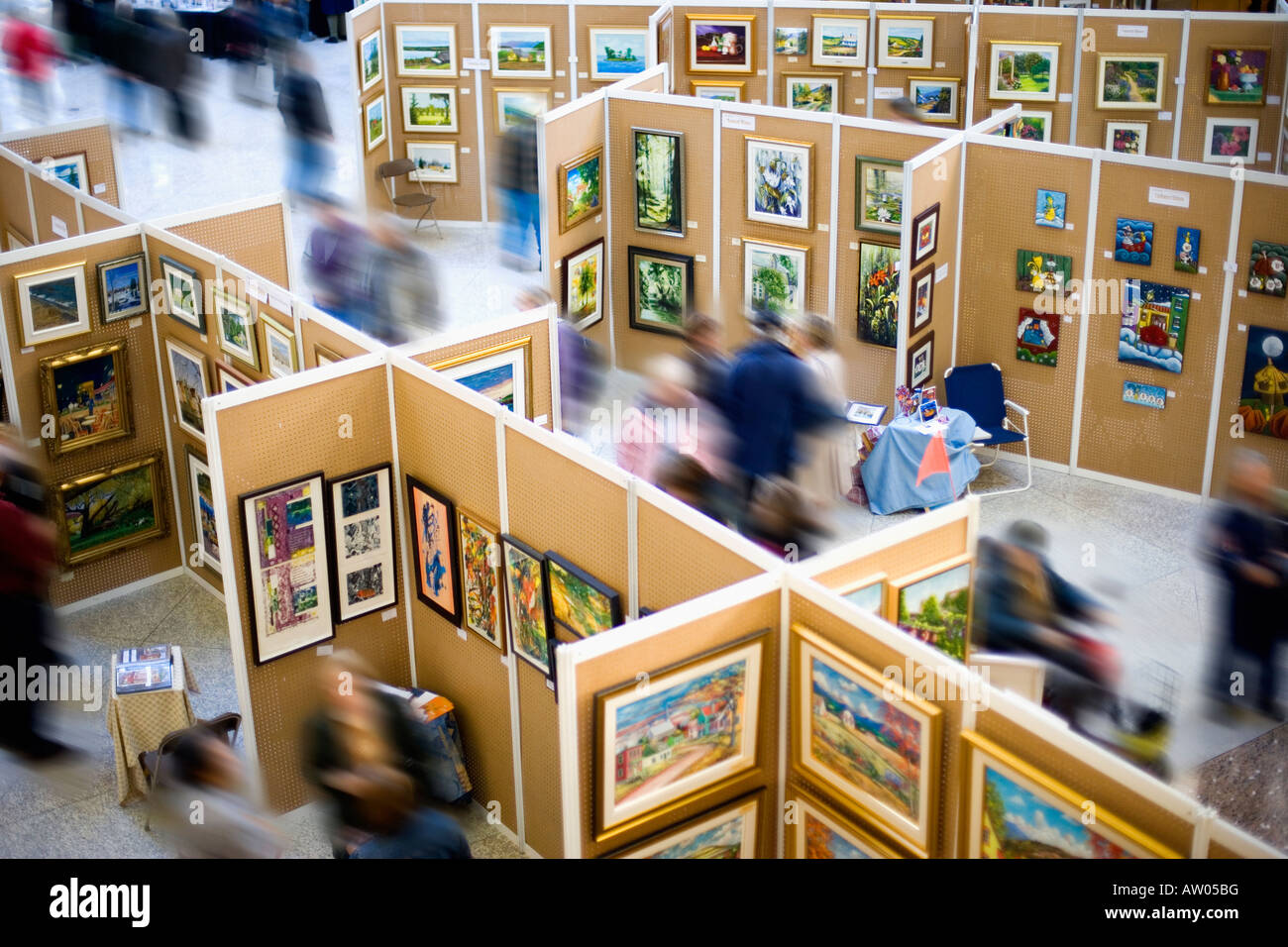 An art show Stock Photo