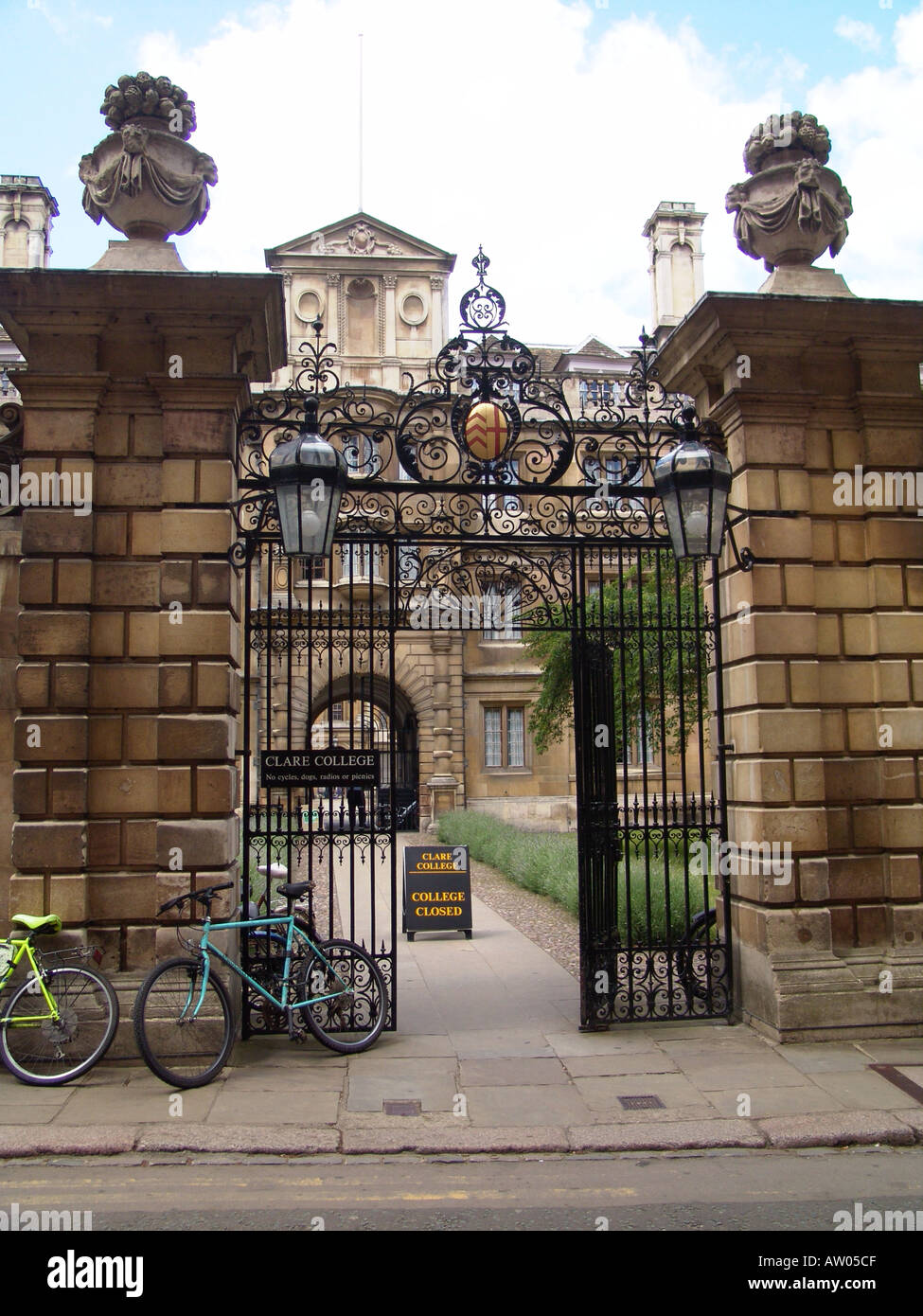 Clare College Cambridge University Stock Photo