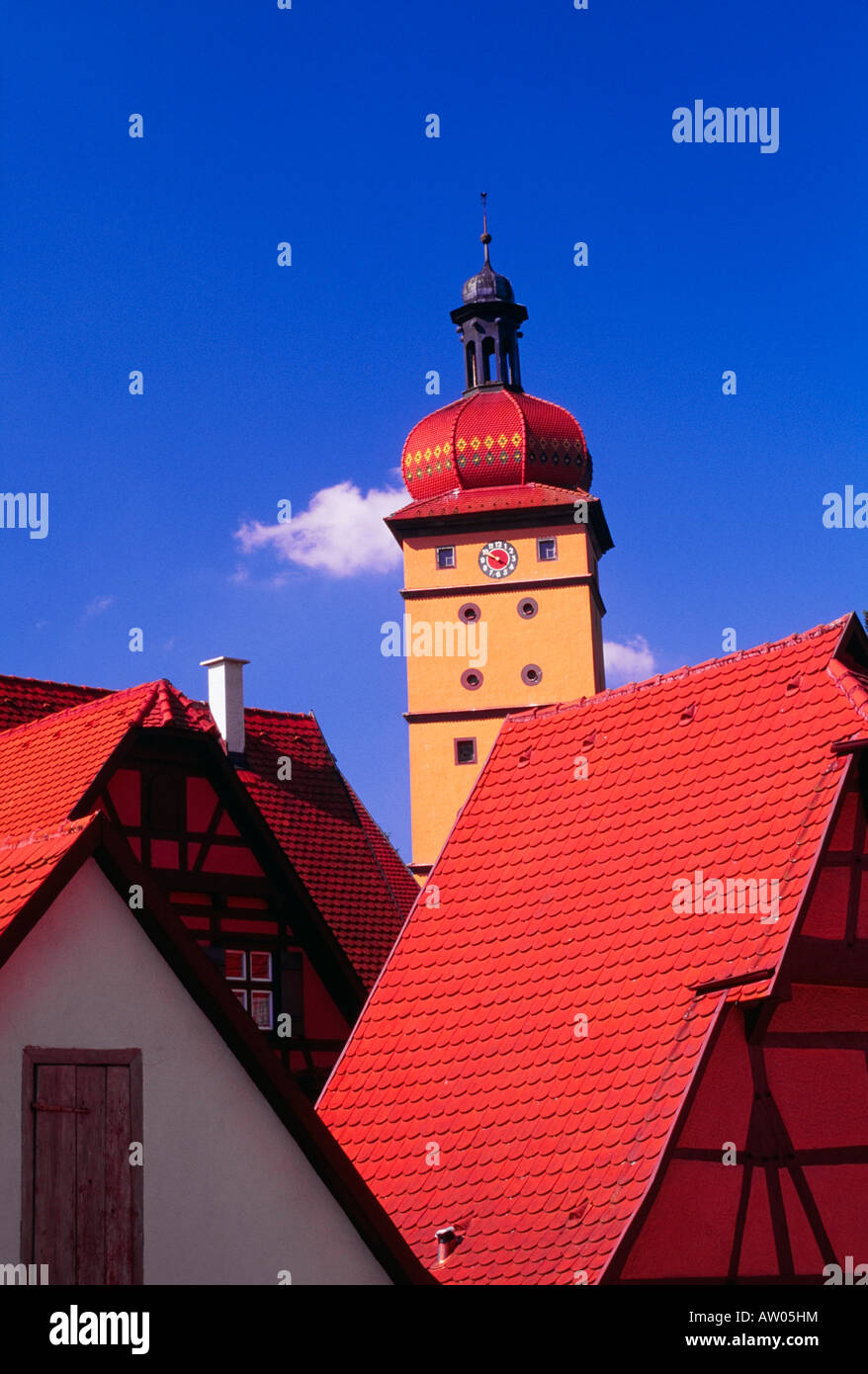 Bavarian rooftop Stock Photo
