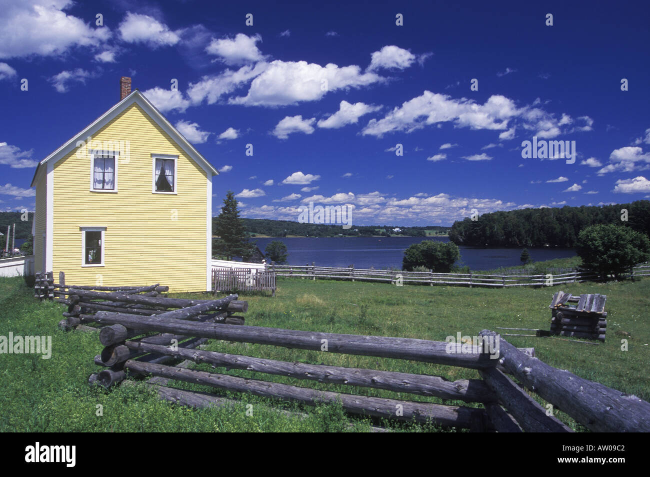 Canada New Brunswick King s Landing Historical settlemant of the St John River Stock Photo Alamy