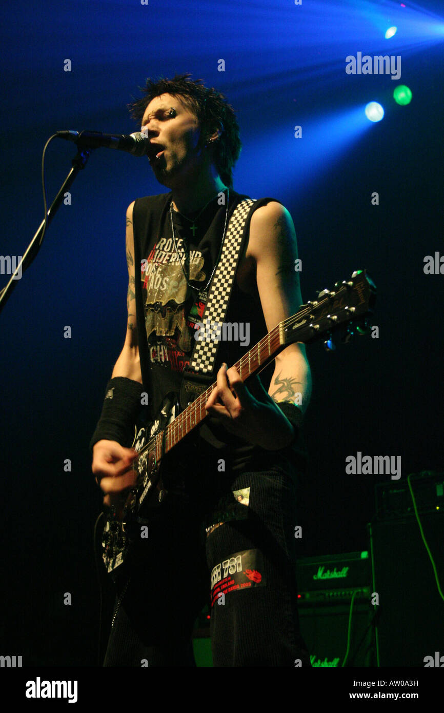 Rock guitar and singer Matt at the Astoria London Stock Photo