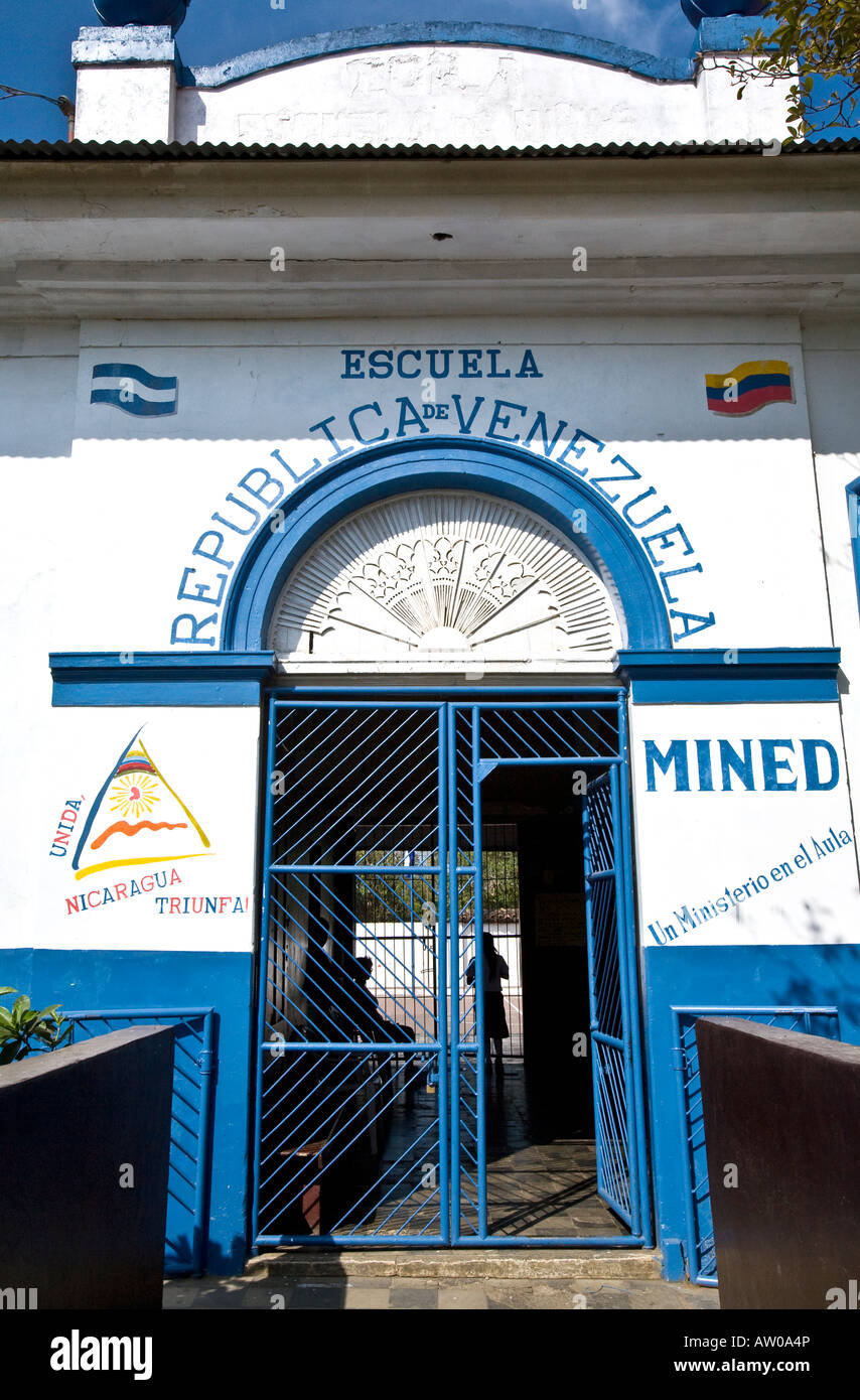 Venezuelan school in Masatepe Stock Photo