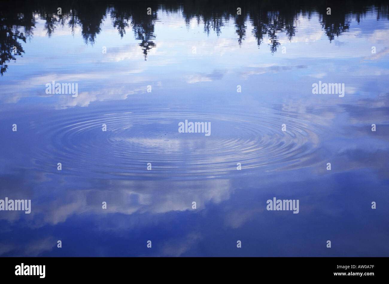 Water reflection with ripples Stock Photo - Alamy