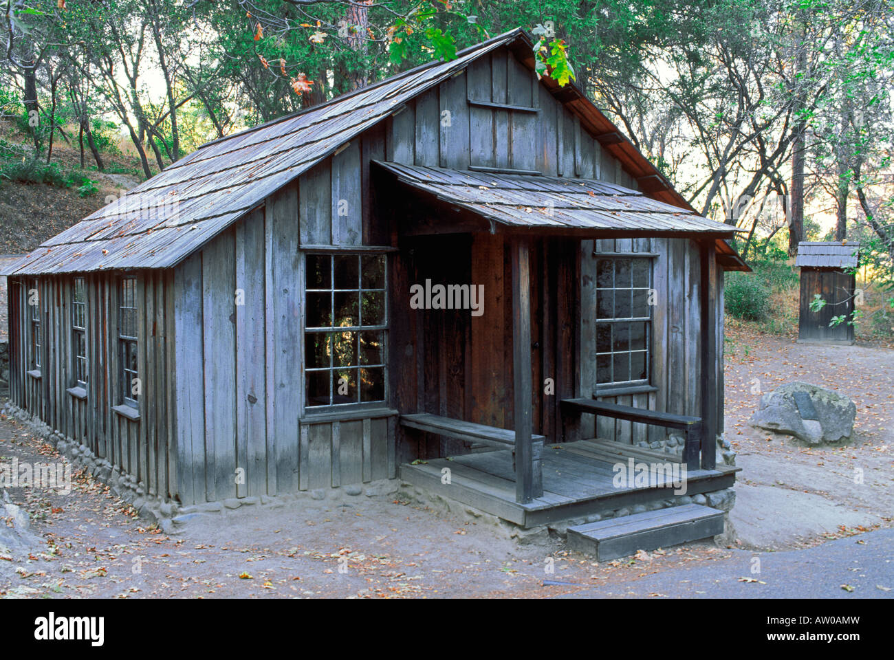 James Marshall's cabin Marshall Gold Discovery State Historic Park Coloma California Stock Photo