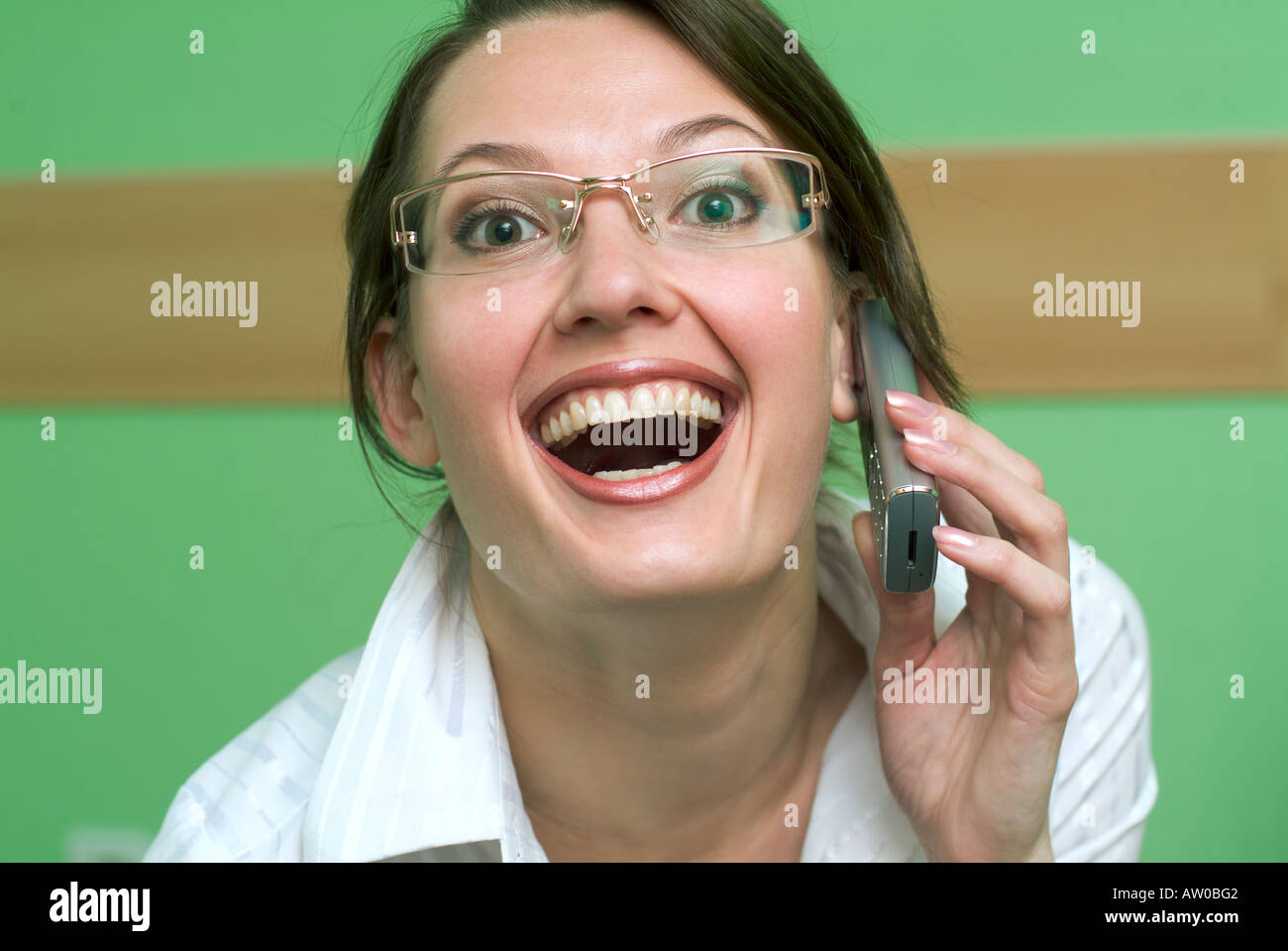 Business woman laughing hi-res stock photography and images - Alamy