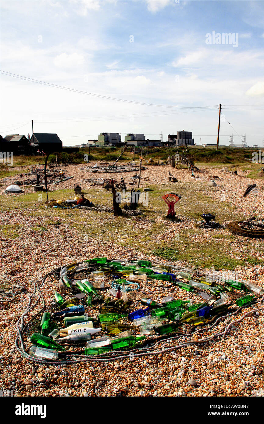 Driftwood flotsam jetsam art creation work of art hires stock