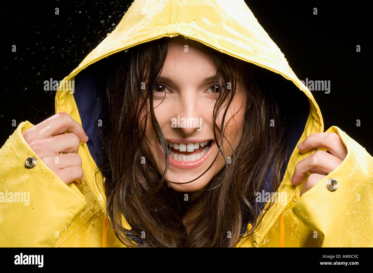 Mackintosh raincoat hi-res stock 