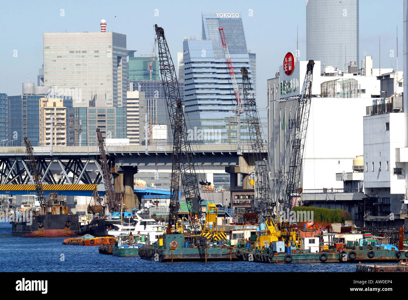 Harbour Tokyo Japan Asia Stock Photo Alamy