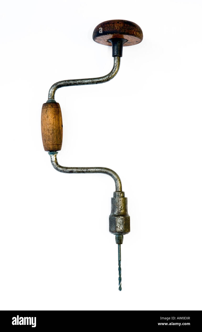 Antique manual hand sale drill
