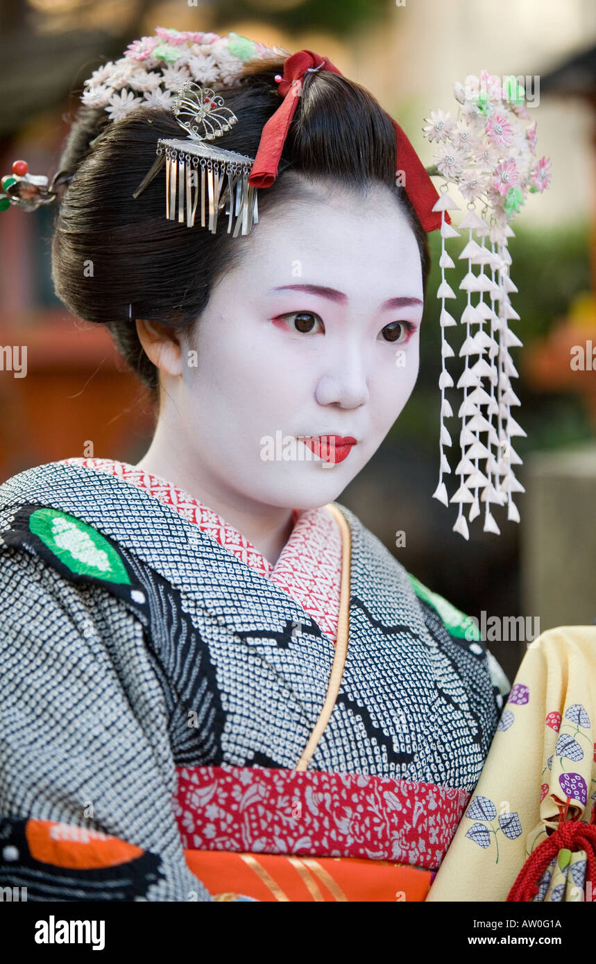 Geisha- Gion District of Kyoto 1 Stock Photo