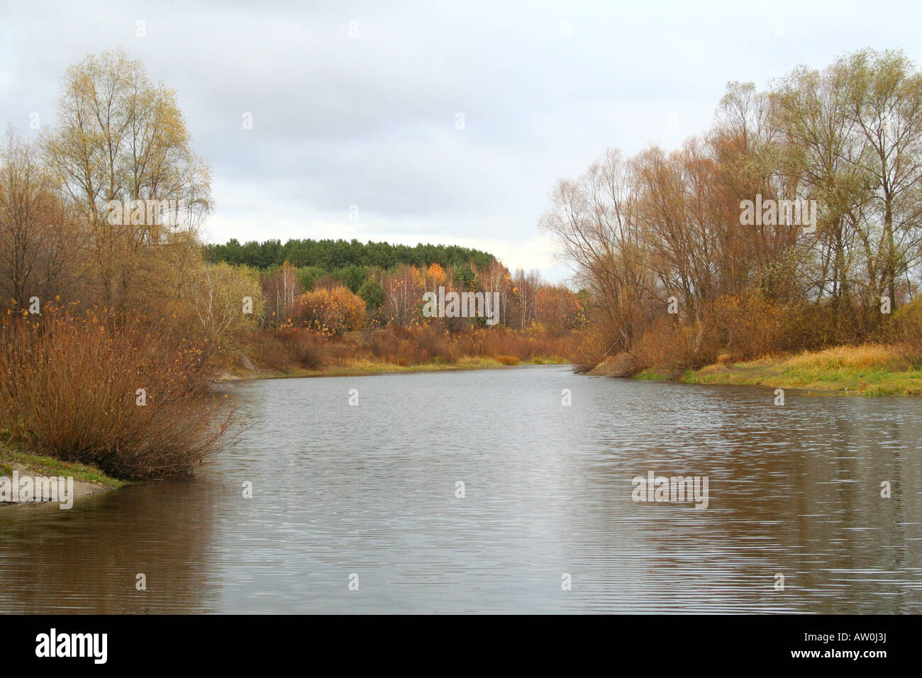 The Autumn reflections in the water Landscape Stock Photo - Alamy