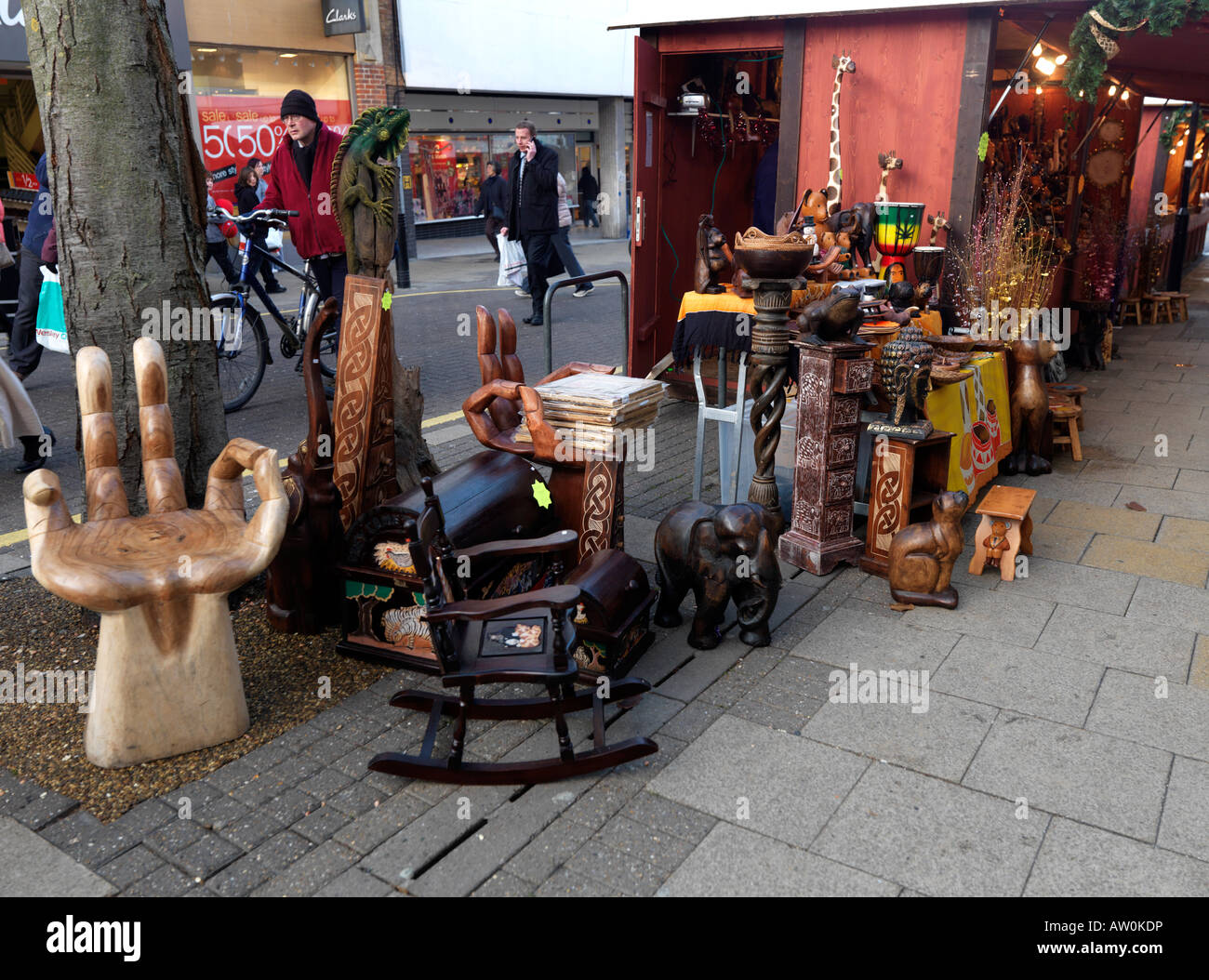 Wood carvings german christmas market hi-res stock photography and images -  Alamy