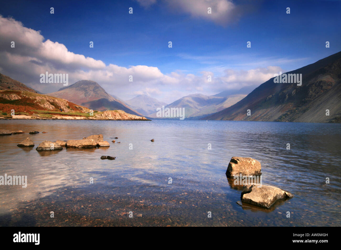 Wastwater in the Western Lake District in Cumbria England UK Stock ...