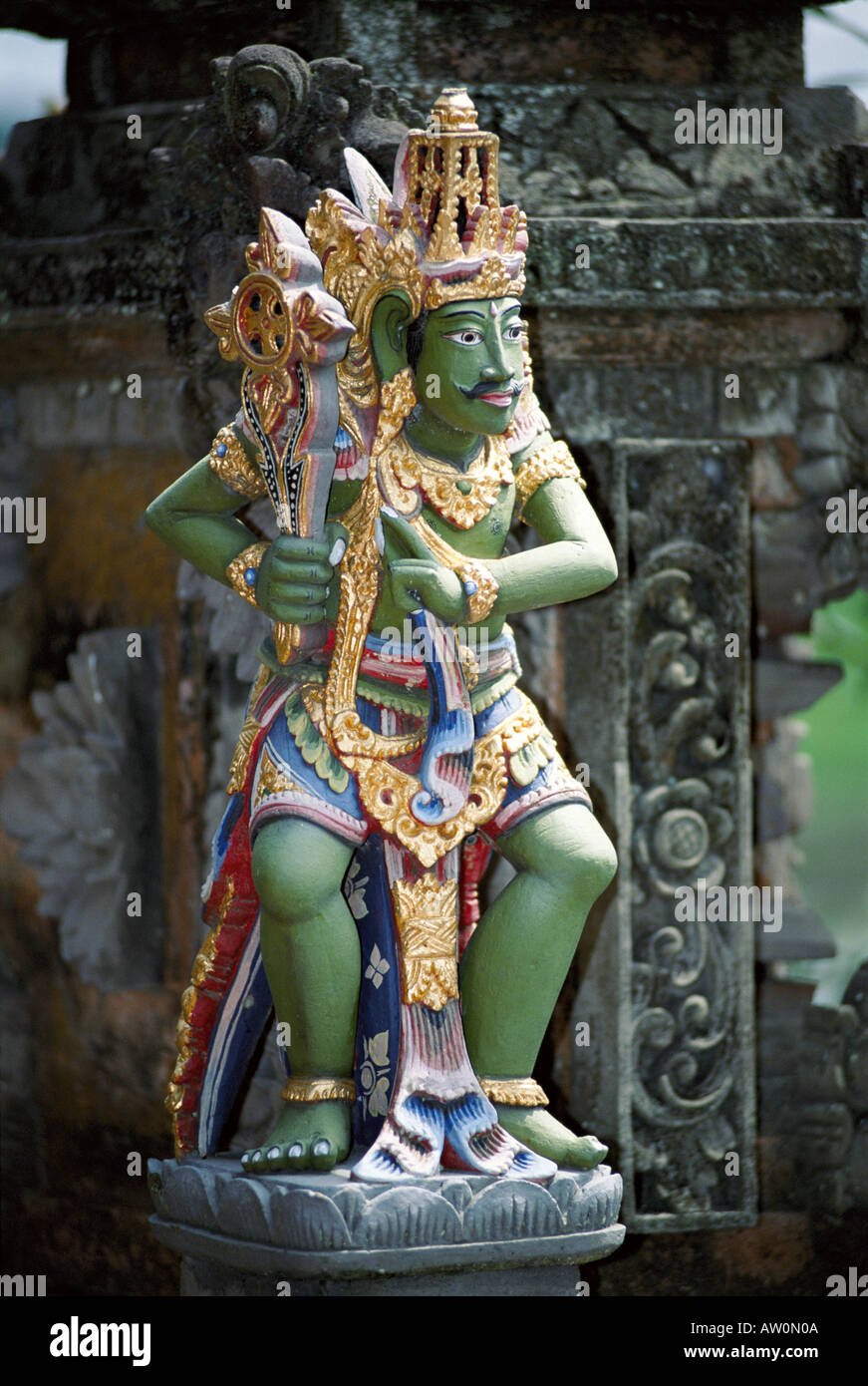 Indonesia, Bali, Symbolic wood carving statue Stock Photo