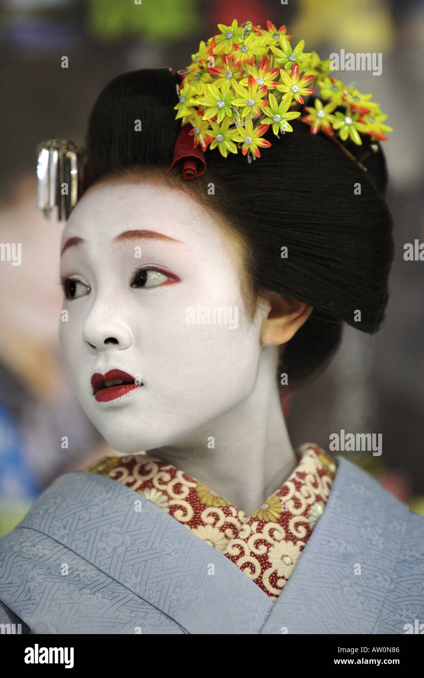 Maiko - young geisha - of Kyoto 1 Stock Photo