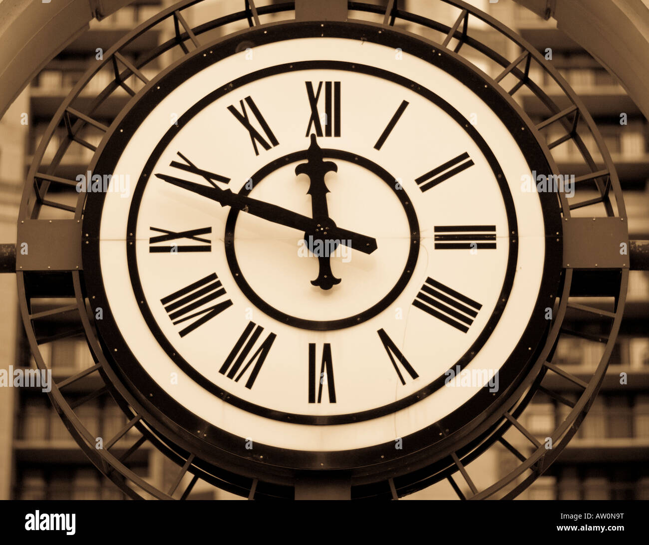 VIRGINIA USA clock face Stock Photo Alamy