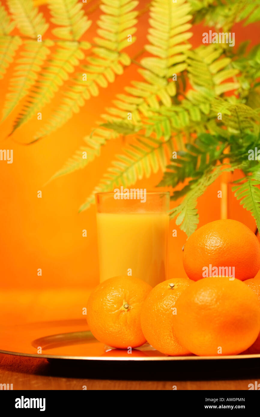 freshly squeezed orange juice Stock Photo Alamy