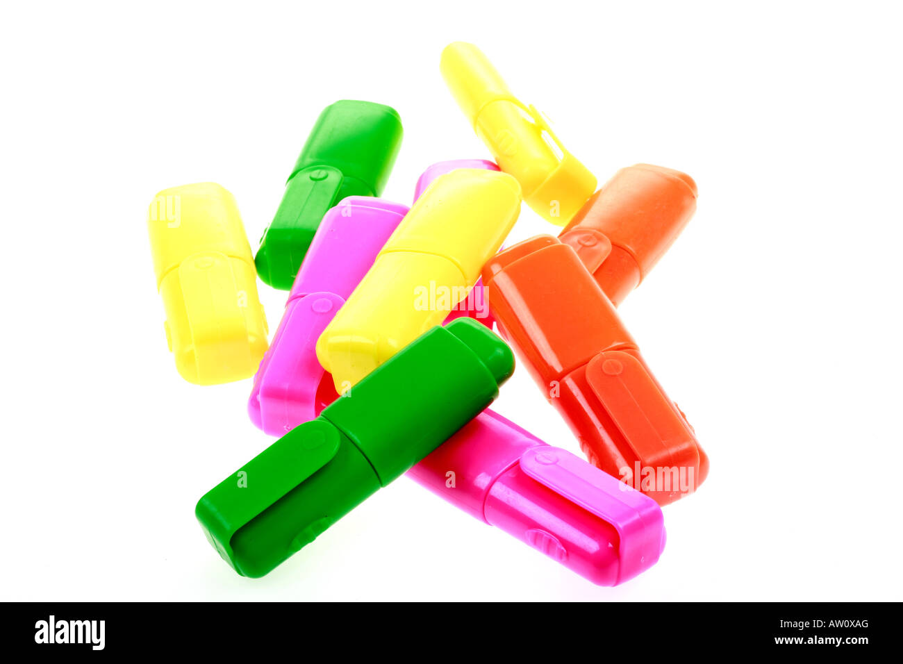 Coloured Marker Pens Stock Photo Alamy