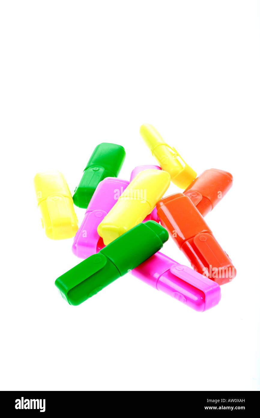 Coloured Marker Pens Stock Photo Alamy