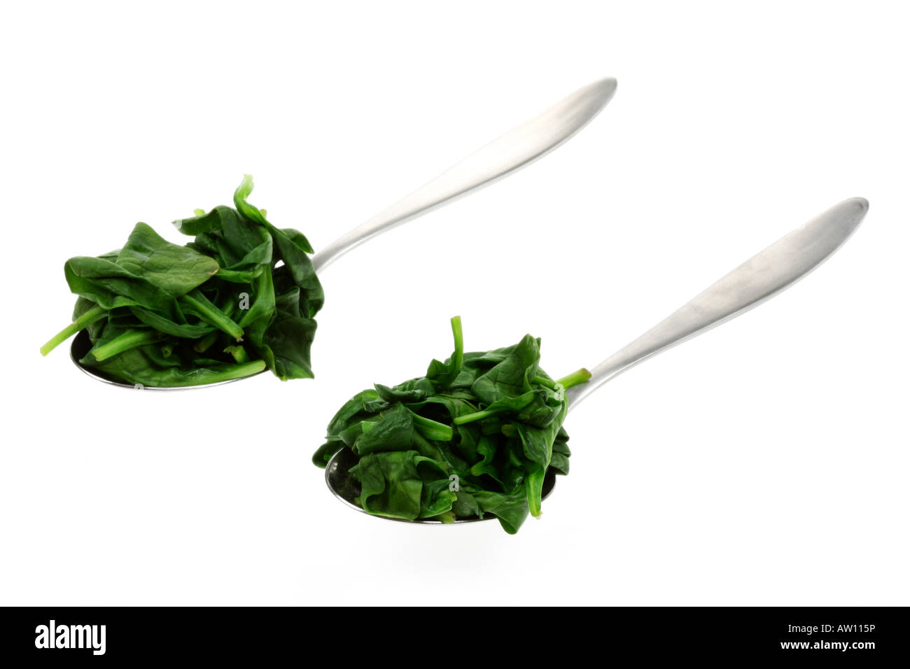 Curly Kale on Tablespoons Stock Photo