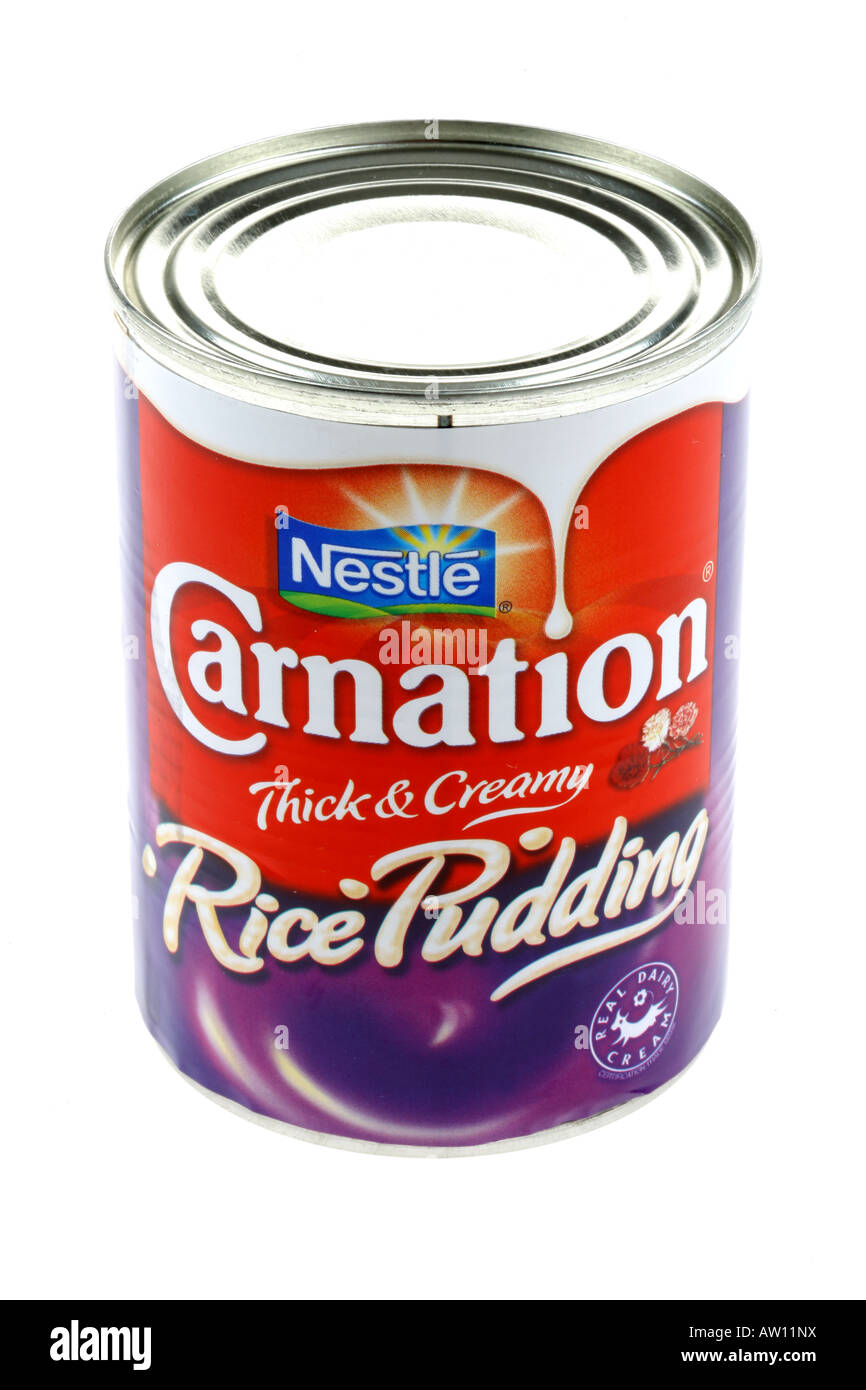 Tinned Rice Pudding Stock Photo - Alamy