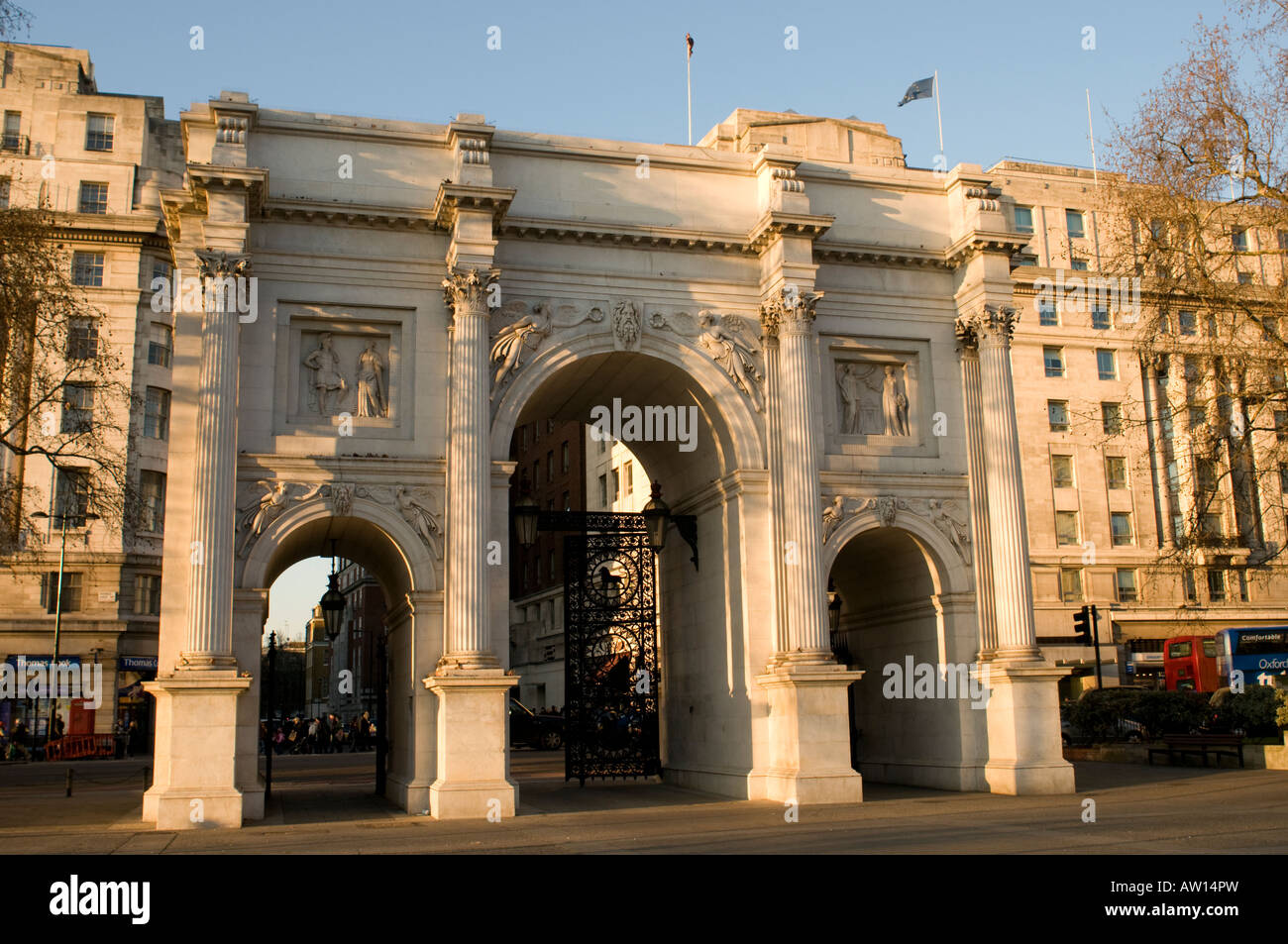 Marble Arch in London England Stock Photo Alamy
