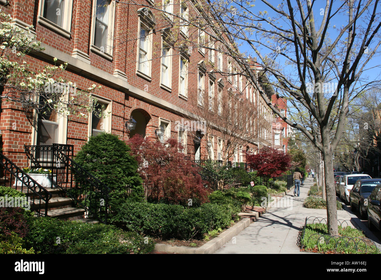 18th Street in Adams Morgan Washington DC Stock Photo