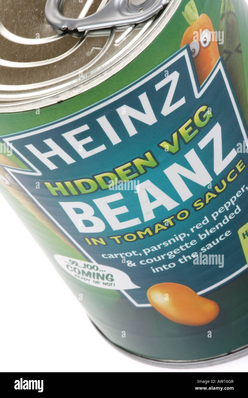 Tin Of Baked Beans Stock Photo Alamy
