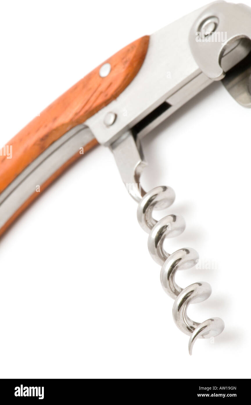 object on white tools fold corkscrew Stock Photo Alamy