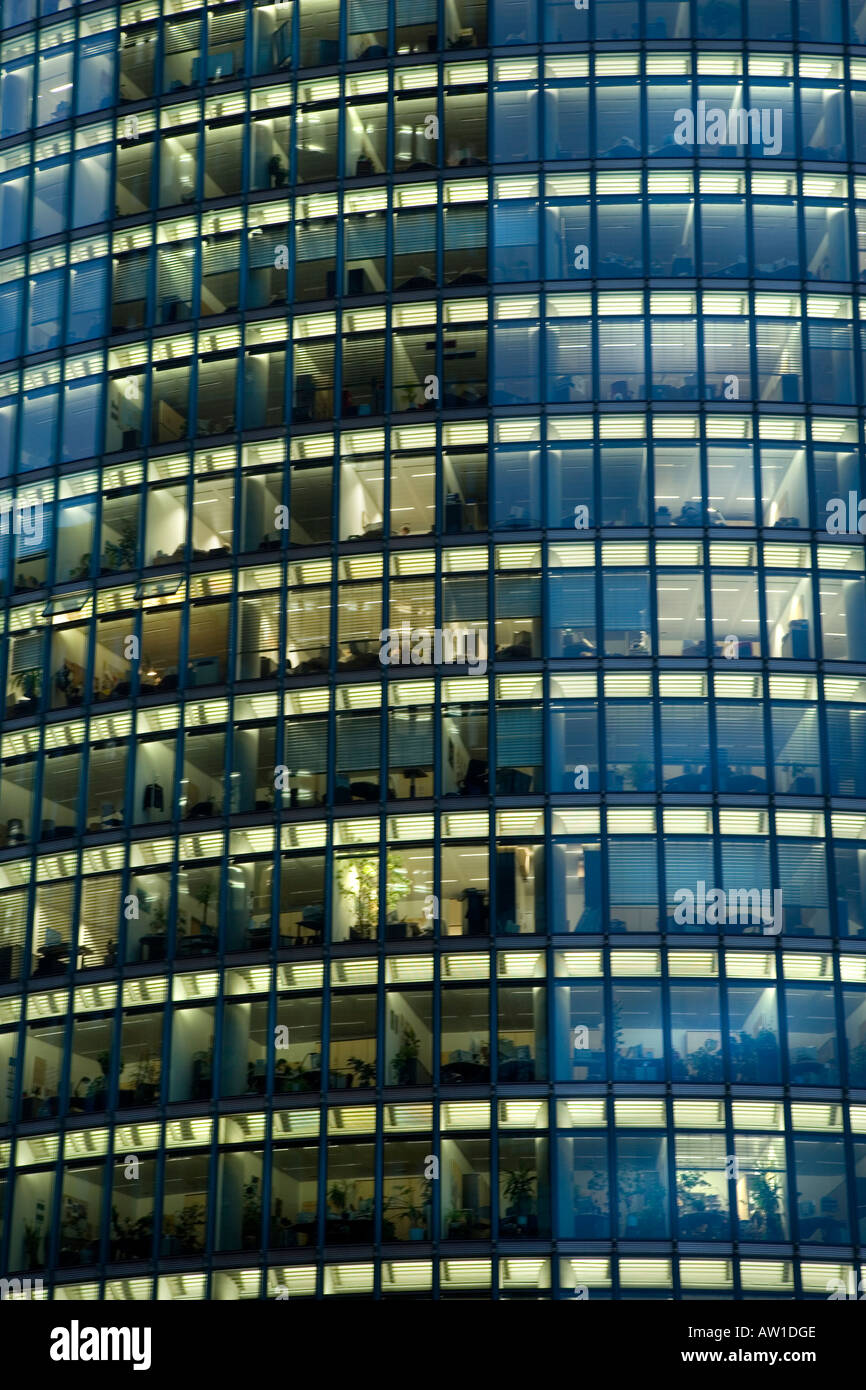 Berlin Potsdamer Platz German Railways tower Stock Photo Alamy