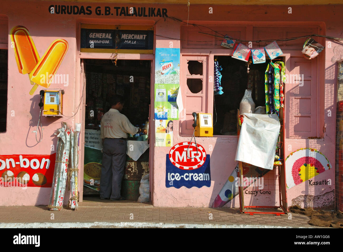 Little shop in Goa, India Stock Photo Alamy