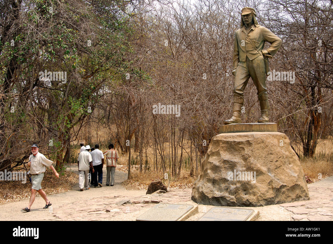 David Livingstone Memorial, Victoria Falls, Zimbabwe Stock Photo Alamy