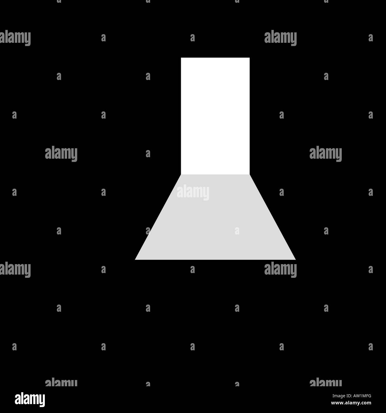 Inside dark room with opened door Stock Photo Alamy