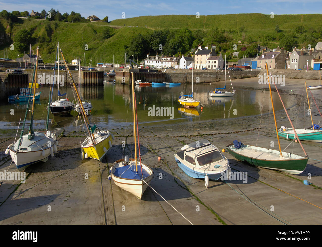 Stonehaven harbour boats Aberdeenshire coast Highland Region Scotland Stonehaven harbour boats Aberdeenshire coast Highland Region Scotland