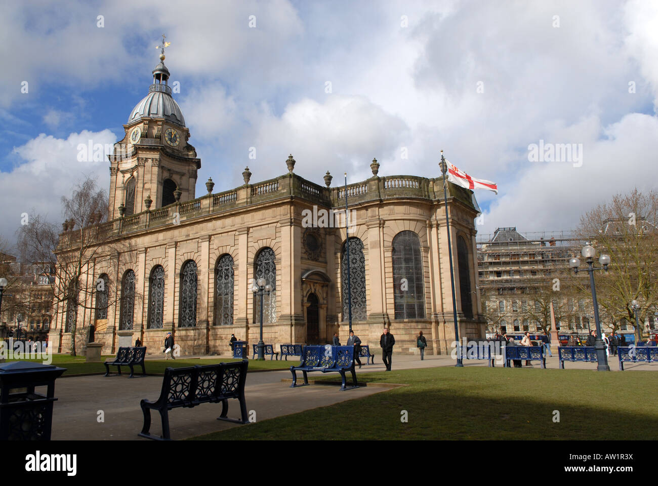 St Philips Cathedral in Birmingham, England. Stock Photo