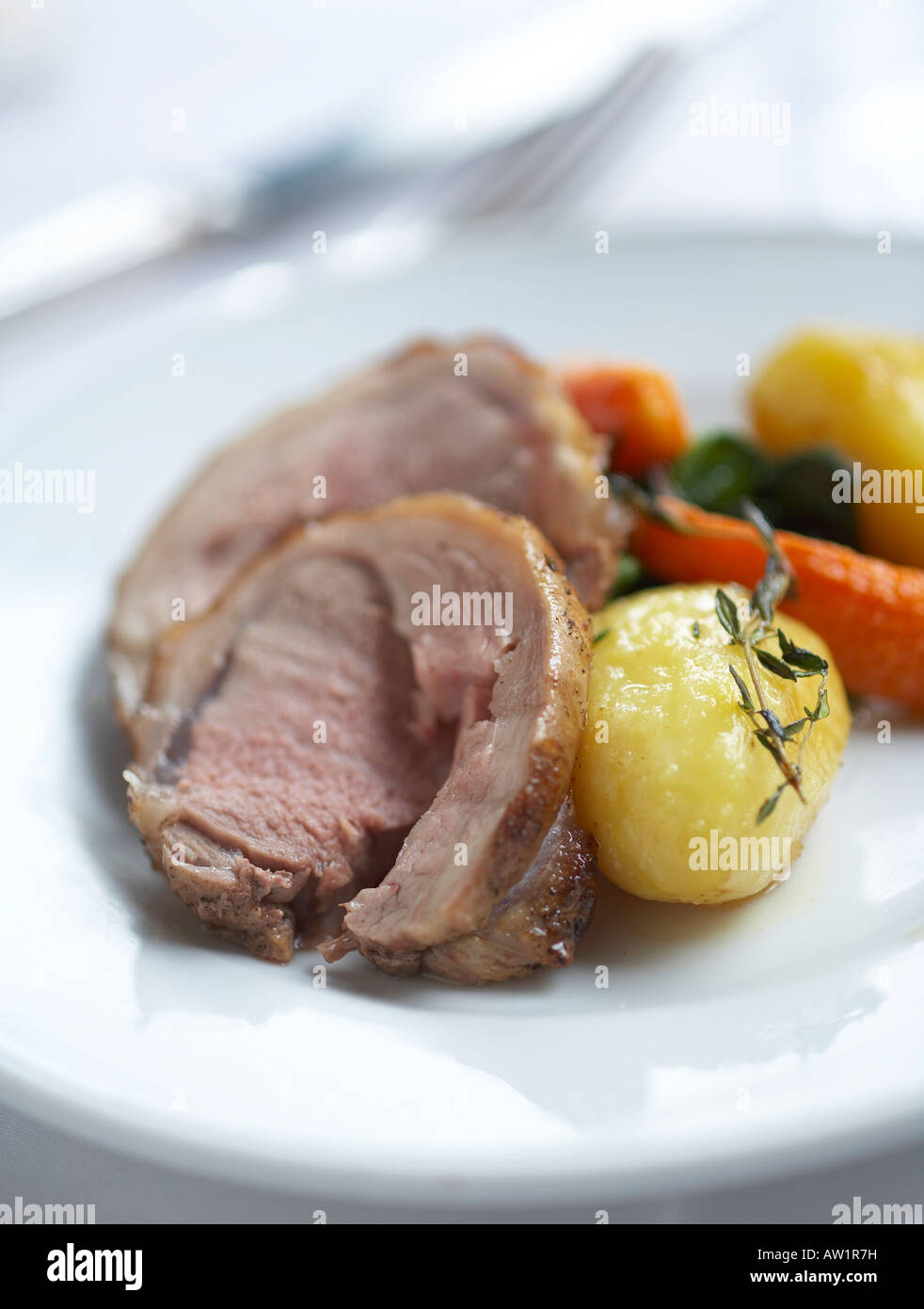 Roast lamb dinner hi-res stock photography and images - Alamy