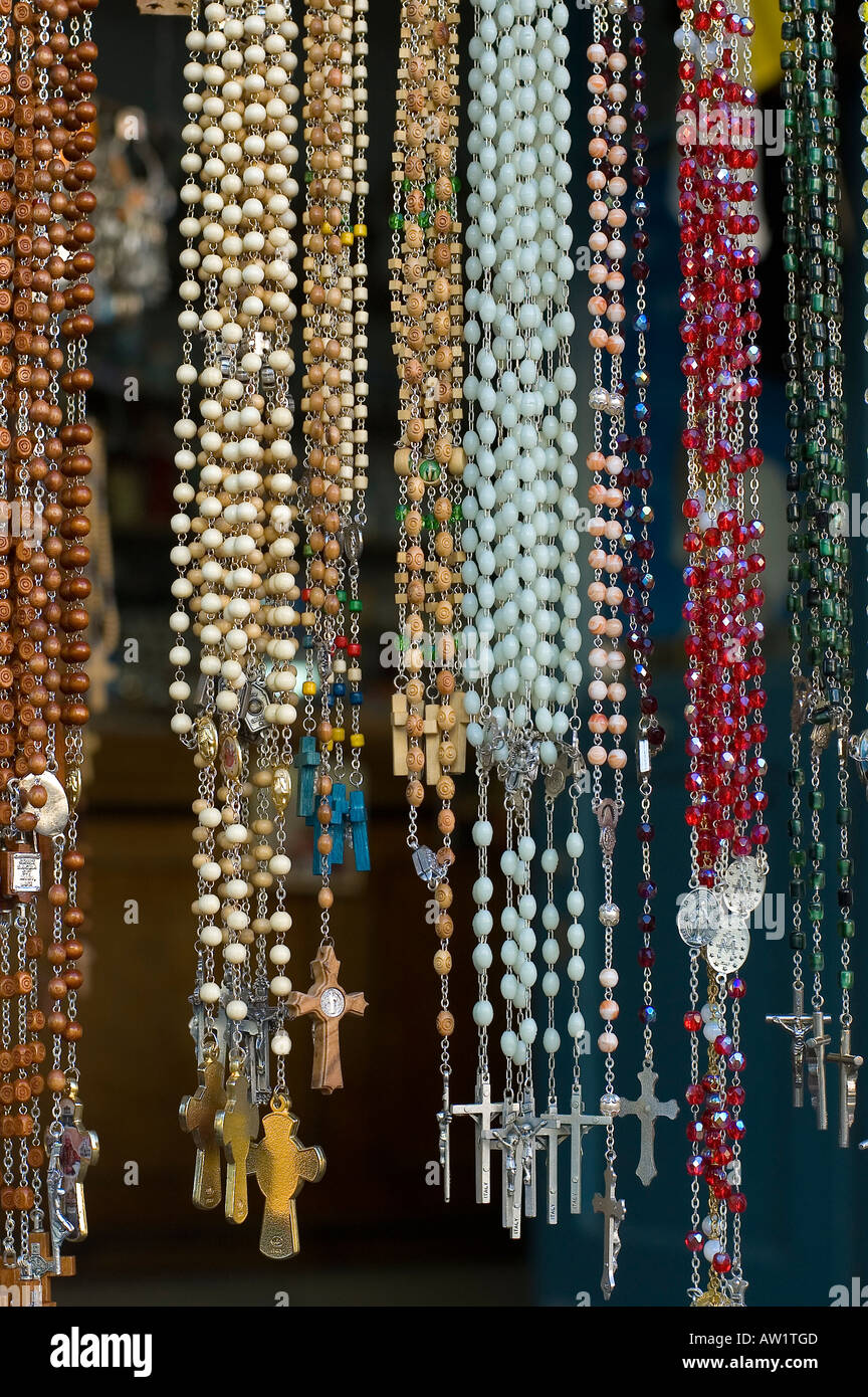 Rosary in Place of pilgrimage, Altoetting, Bavaria, Germany Stock Photo
