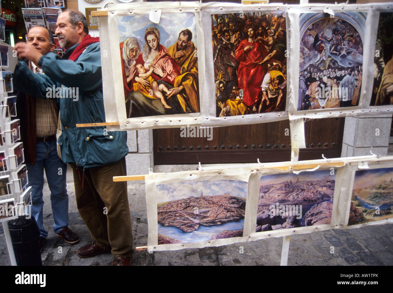 Posters of paintings by El Greco TOLEDO Castile La Mancha region SPAIN Stock Photo Alamy