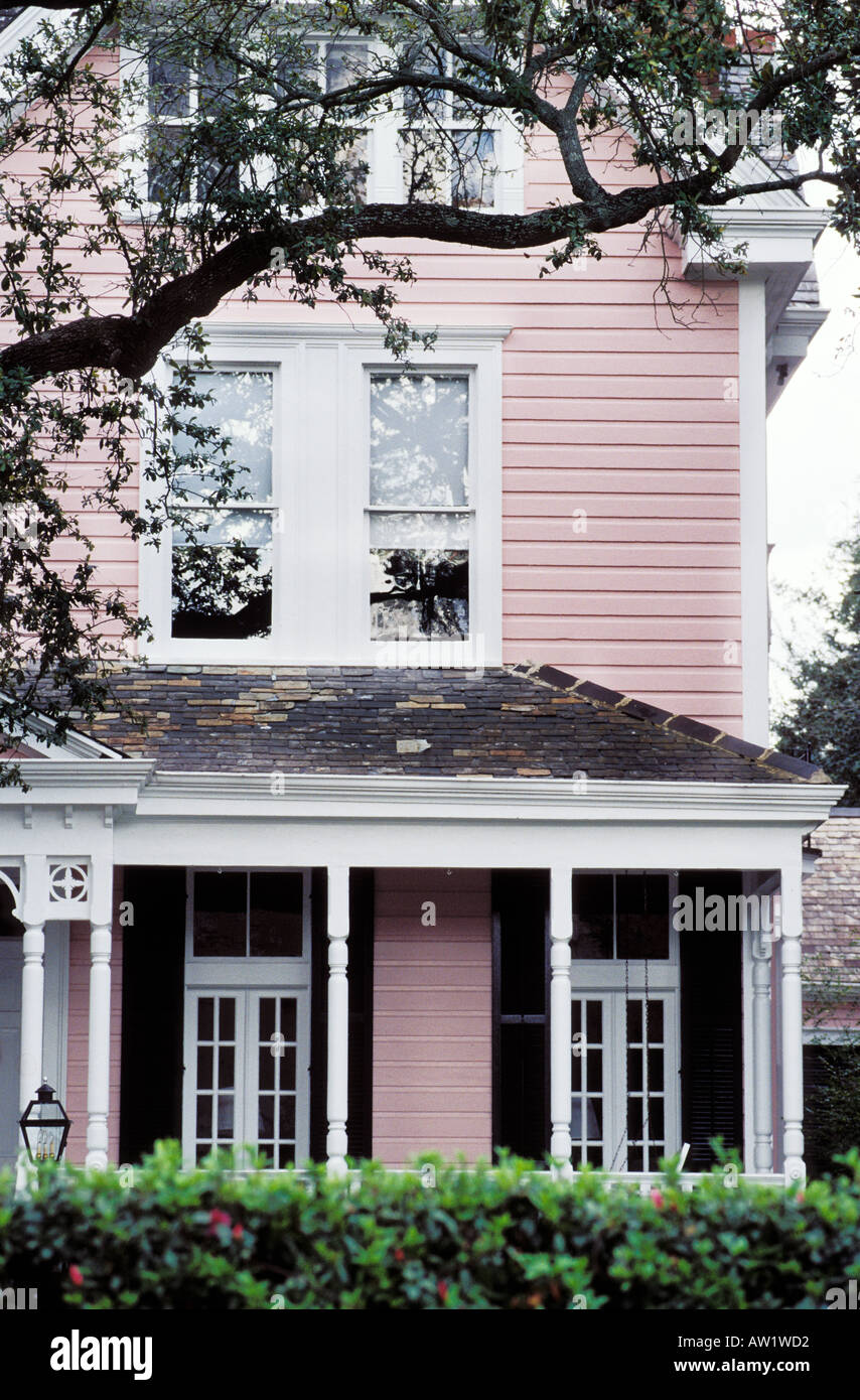 St Charles St homes Stock Photo