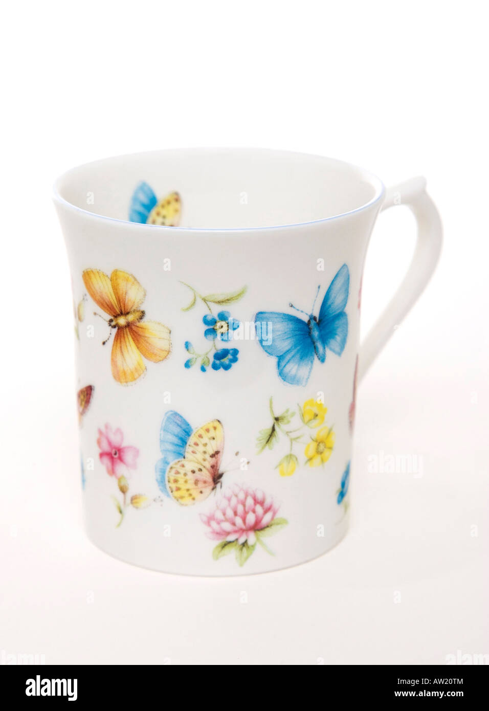 Queens pottery fine bone china mug with design called Fantasia Stock